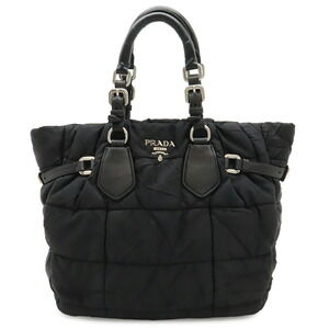 PRADA Black Leather Shoulder Bag